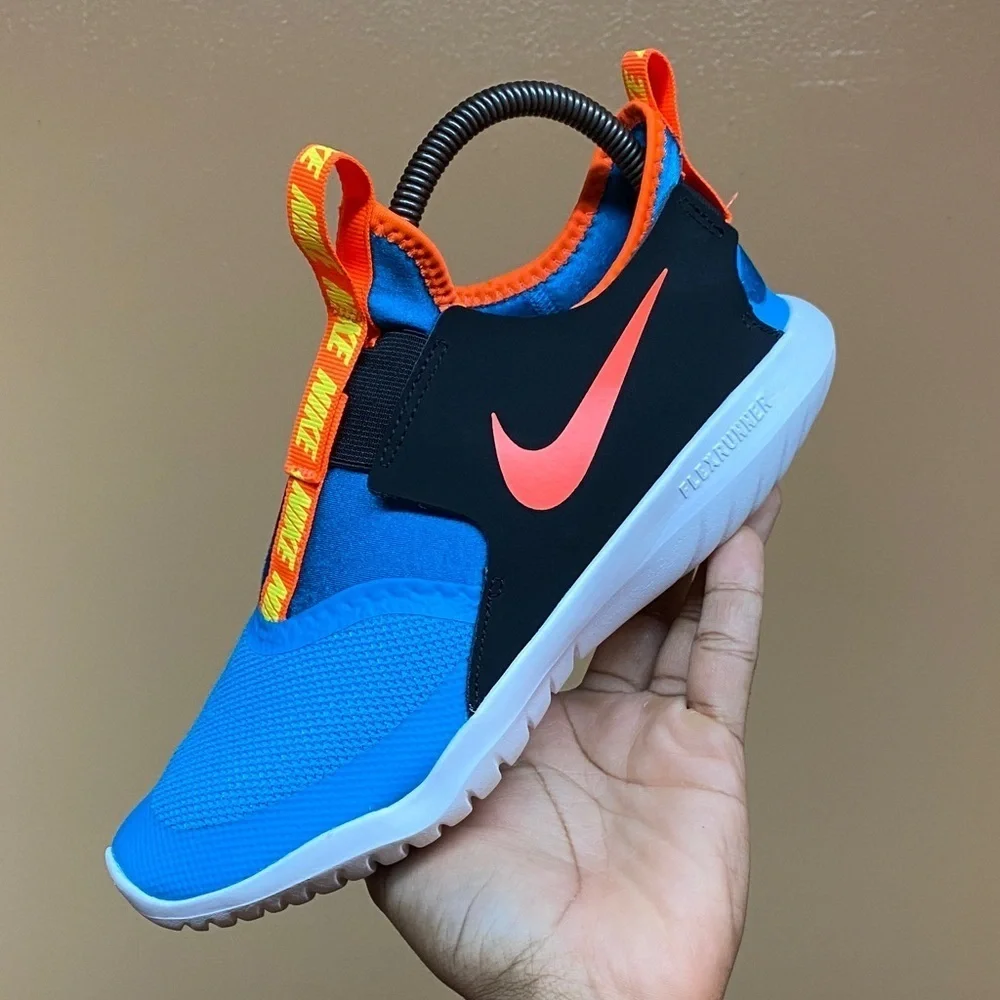 Nike Flex Runner “Blue Black Yellow Infrared” Women’s Running Sneakers” Size 7.5